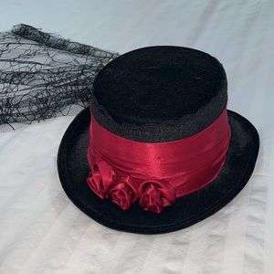 Halloween top with black veil